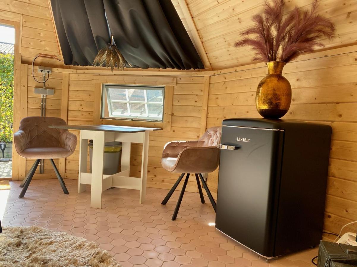 Luxe Finse Kota Met Jacuzzi En Saunabarrel De Zandhoef Eersel Ngoại thất bức ảnh