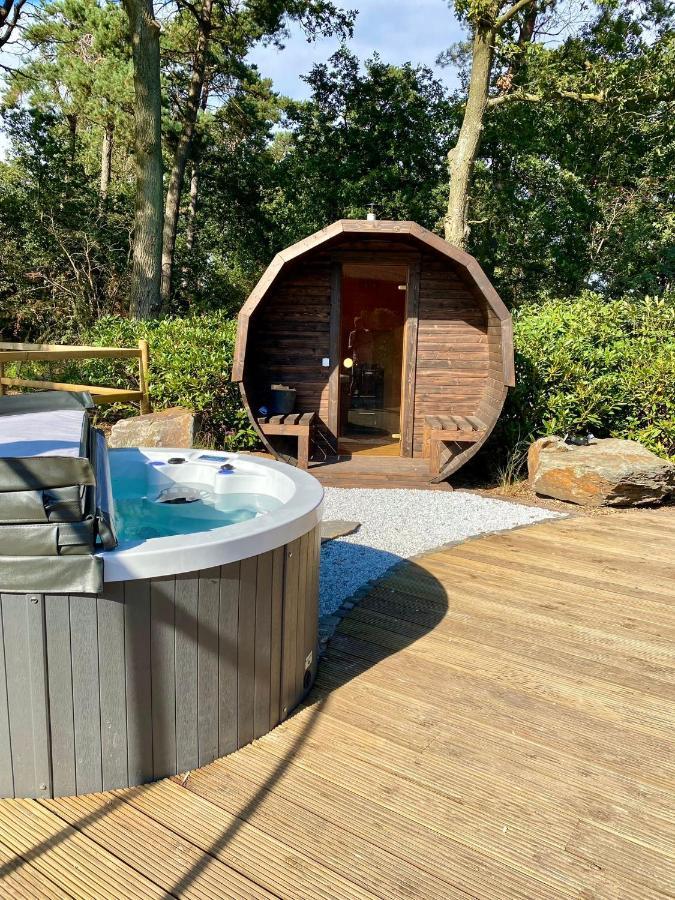 Luxe Finse Kota Met Jacuzzi En Saunabarrel De Zandhoef Eersel Ngoại thất bức ảnh